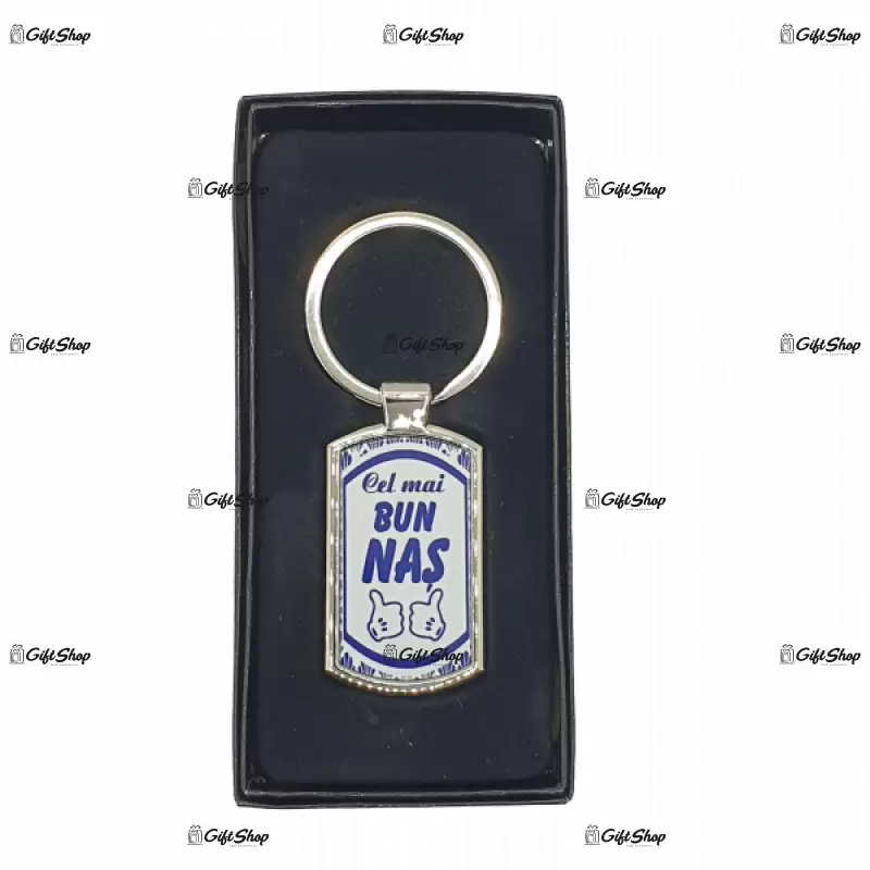 Cel mai bun nas, breloc din metal cu mesaj